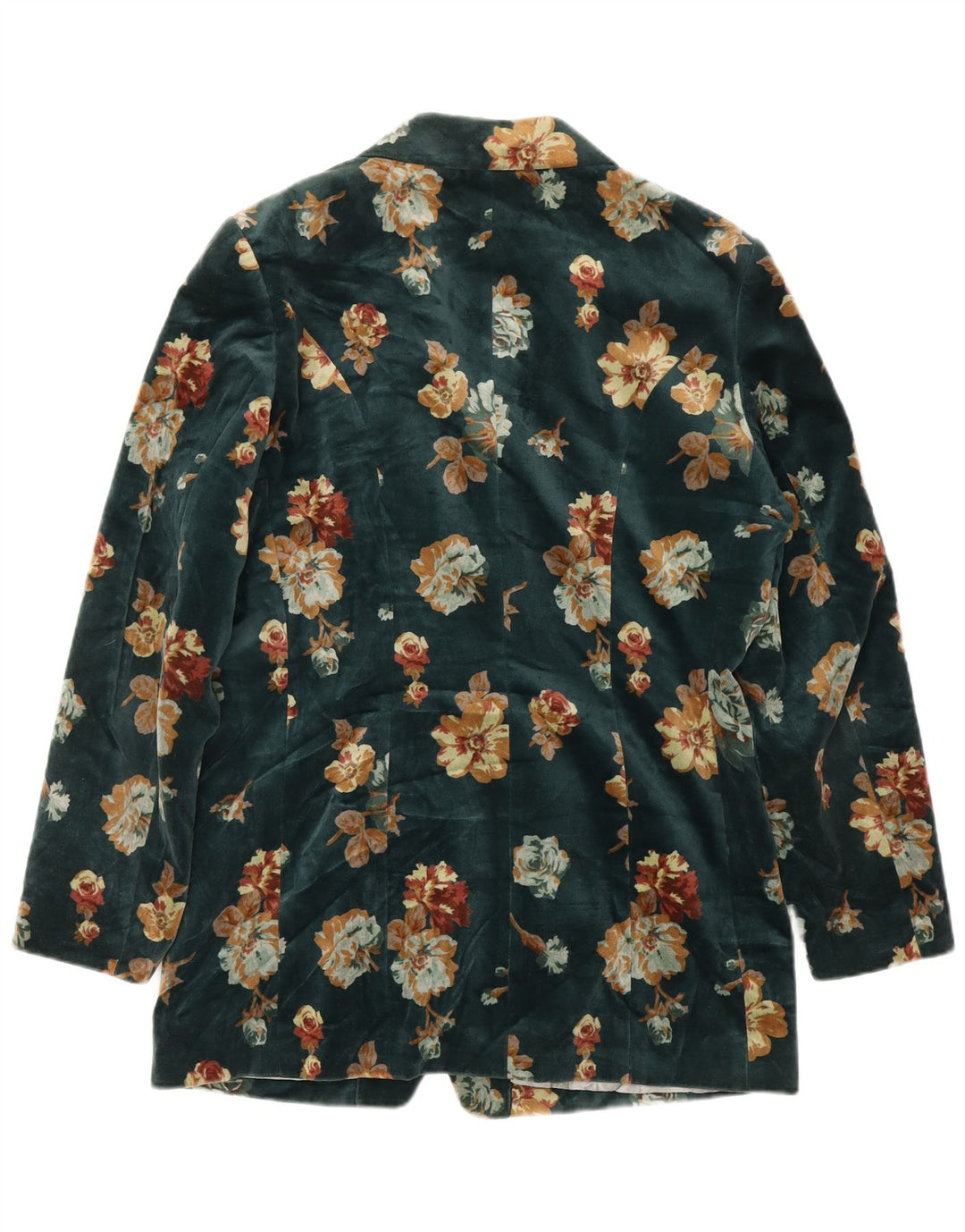 KENZO Womens Jungle Patterned Blazer Jacket EU 40 Medium Green Designer