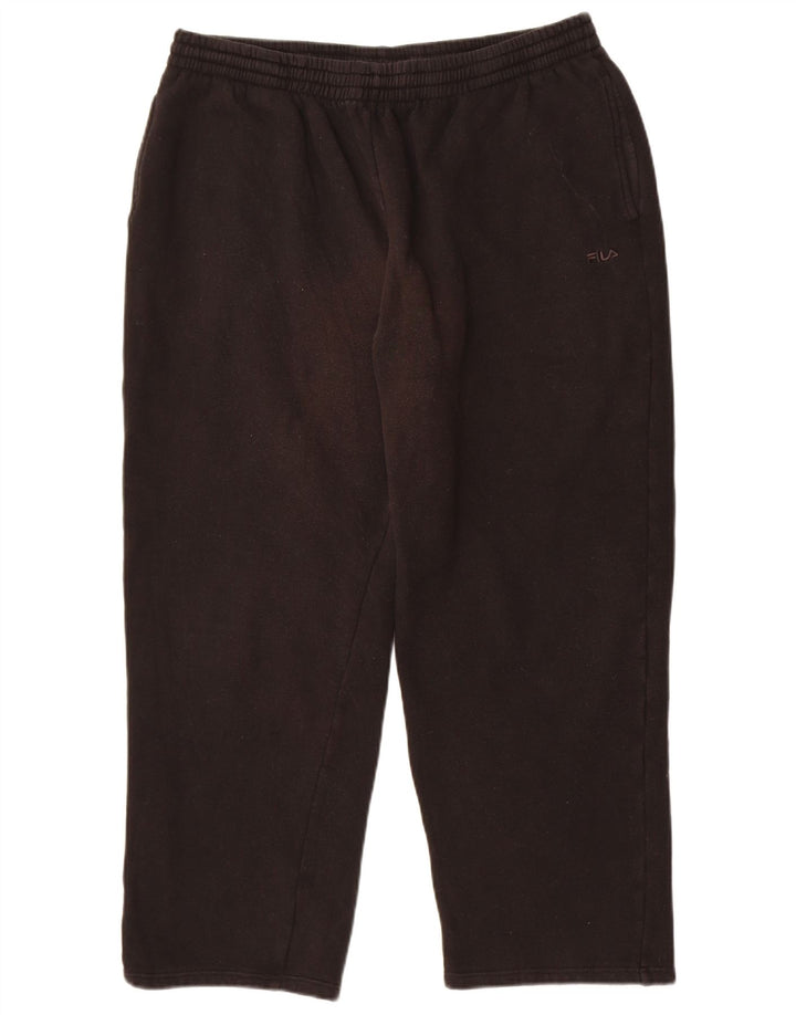 Fila Mens Tracksuit Trousers XL  Black Cotton