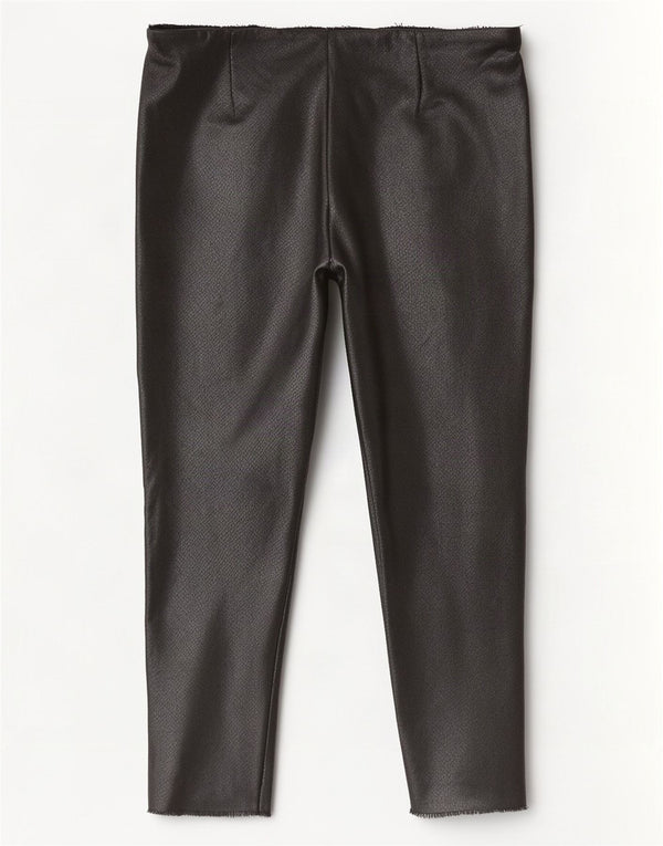 Zara Womens Skinny Casual Trousers Large W30 L27 Black Spotted Polyester