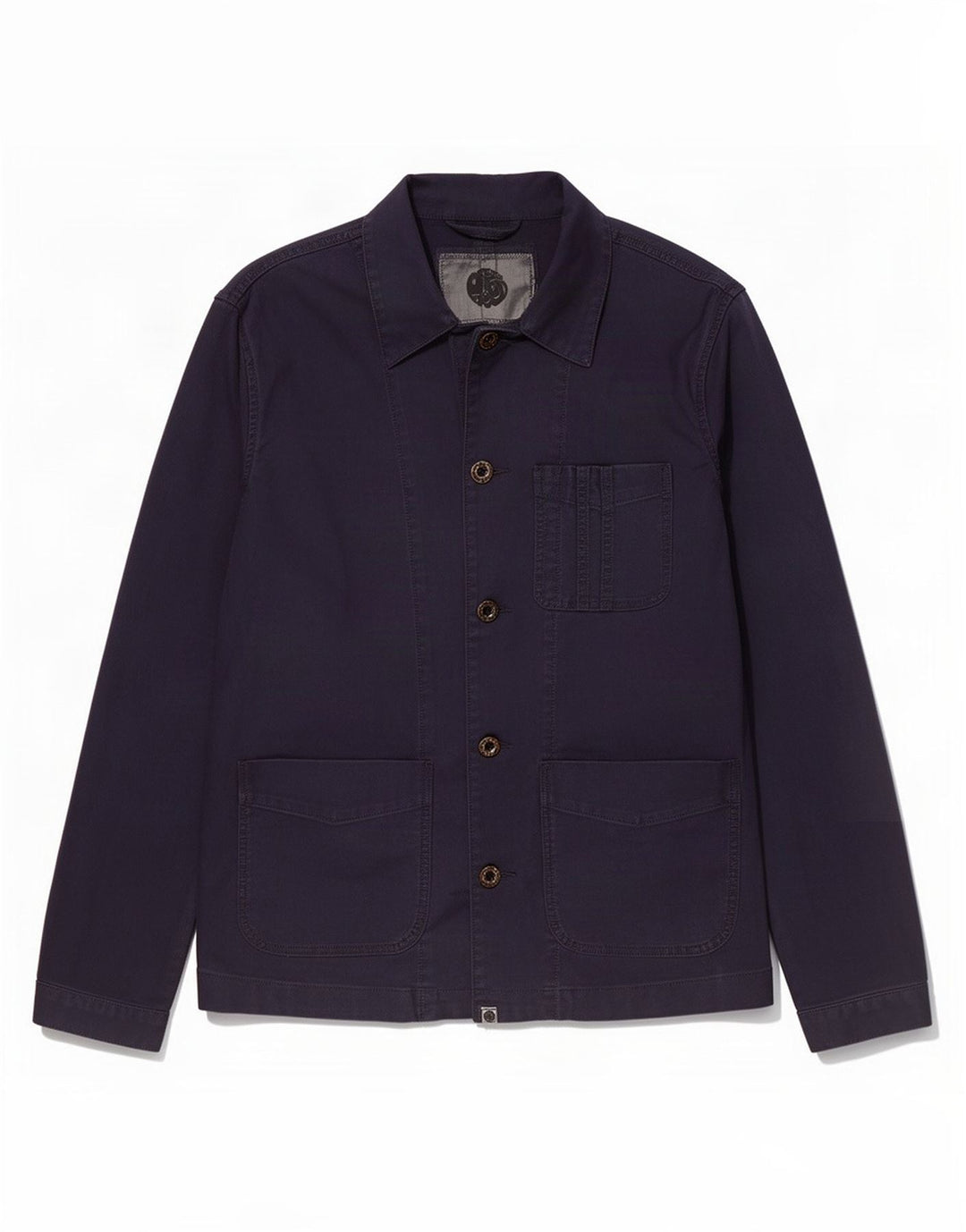 Pretty Green Mens Utility Jacket UK 40 Large Navy Blue Cotton