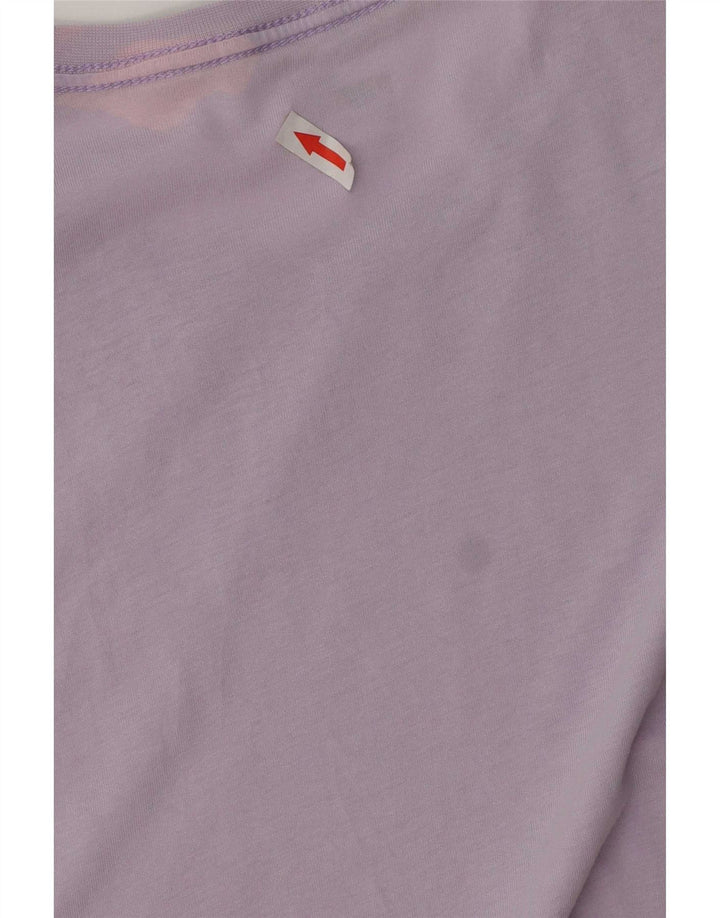 Puma Mens T-Shirt Top Large Purple Cotton