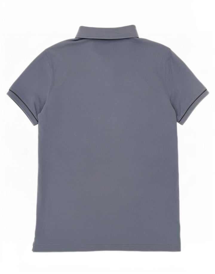 Massimo Dutti Mens Polo Shirt Medium Blue