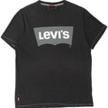 LEVI'S Mens Graphic T-Shirt Top Medium Black Cotton Vintage Levi's and Second-Hand Levi's from Messina Hembry 