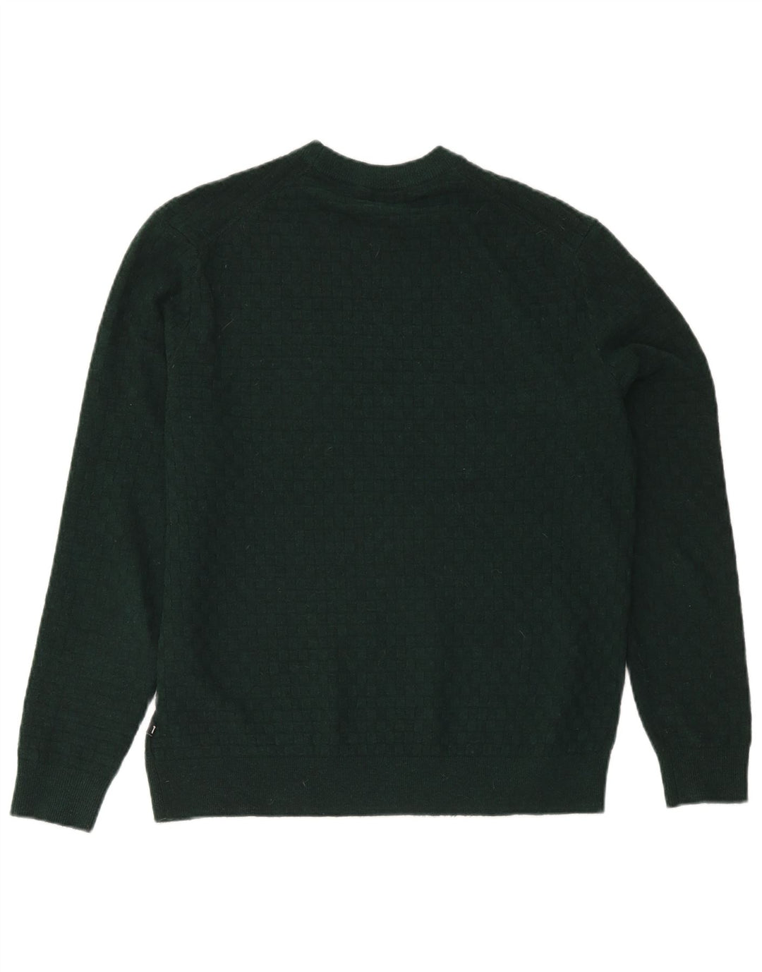 Ted Baker Mens Crew Neck Jumper Sweater Size 3 Medium Green Polyester
