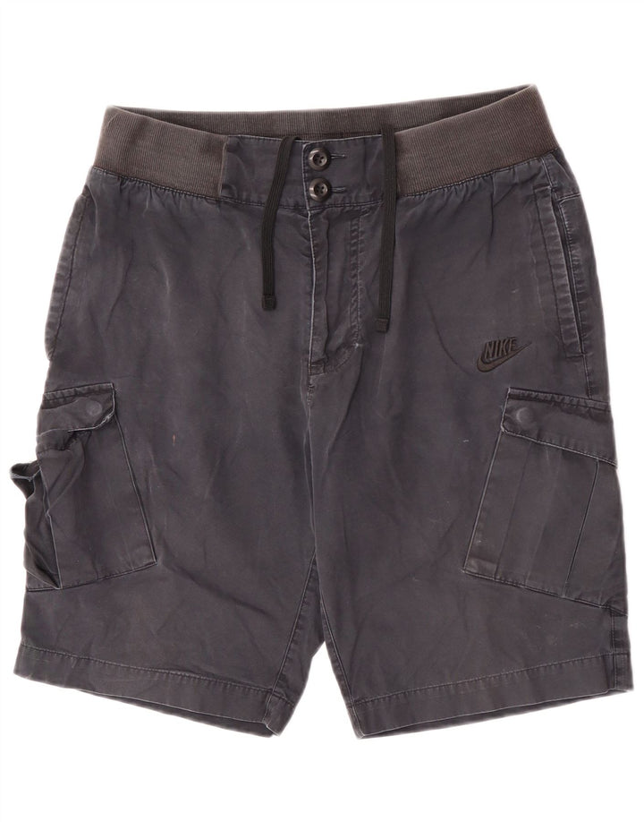 Nike Mens Cargo Shorts Medium W32 Navy Blue Cotton