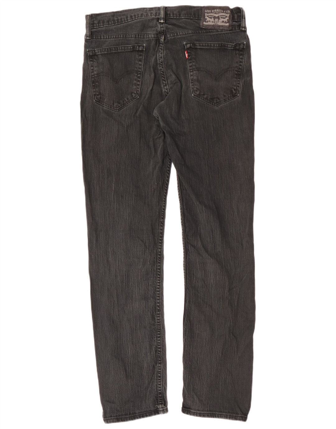 Levi's Mens Distressed Straight Jeans W33 L32 Black Cotton