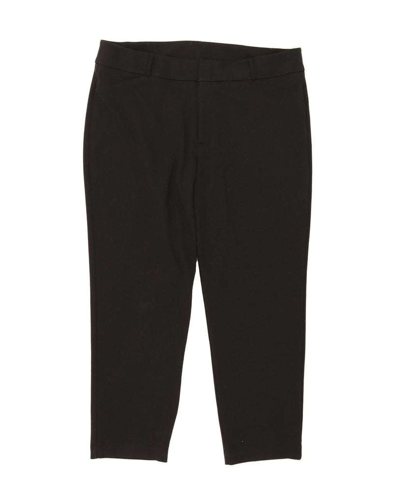 MICHAEL KORS Womens Slim Casual Trousers US 18 2XL W40 L30 Black Polyester Vintage Michael Kors and Second-Hand Michael Kors from Messina Hembry 