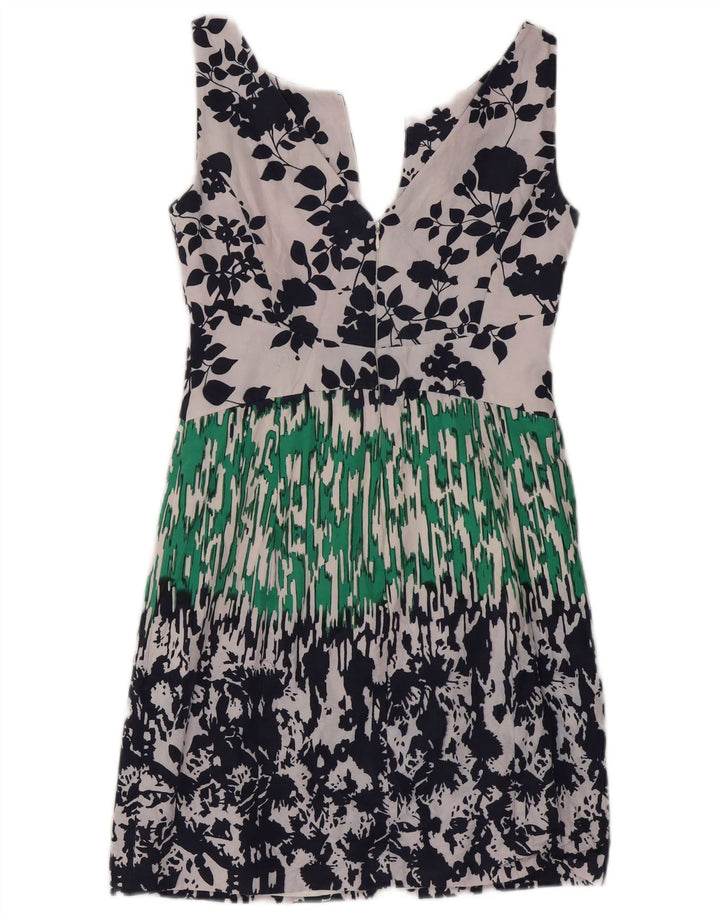 Luisa Spagnoli Womens Sleeveless Sheath Dress IT 42 Medium White Floral
