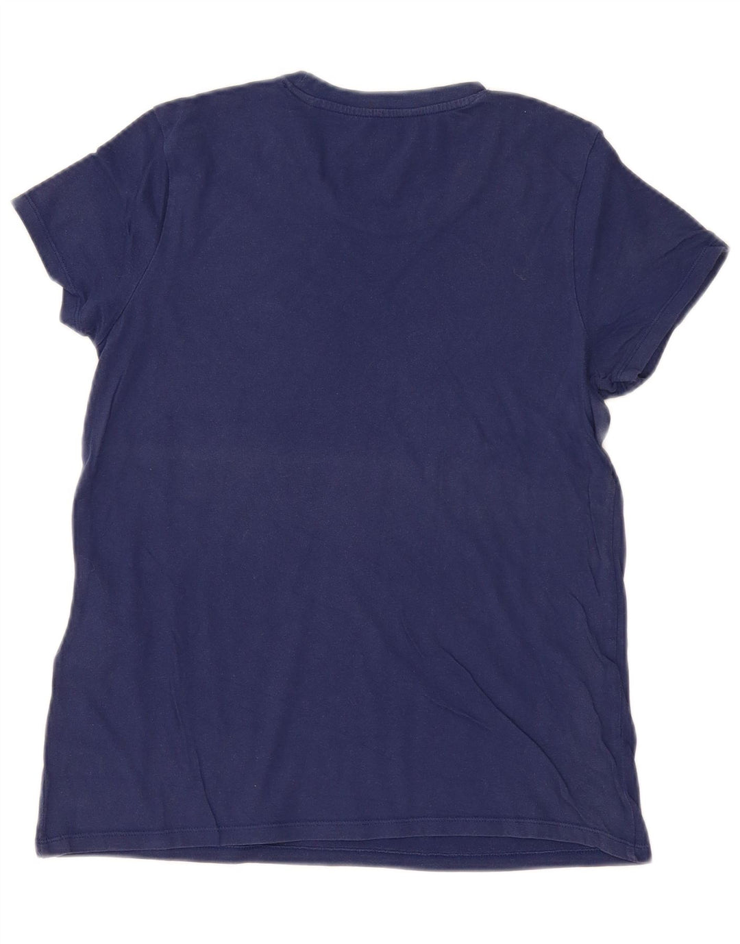 LEVI'S Womens T-Shirt Top UK 12 Medium Navy Blue Cotton