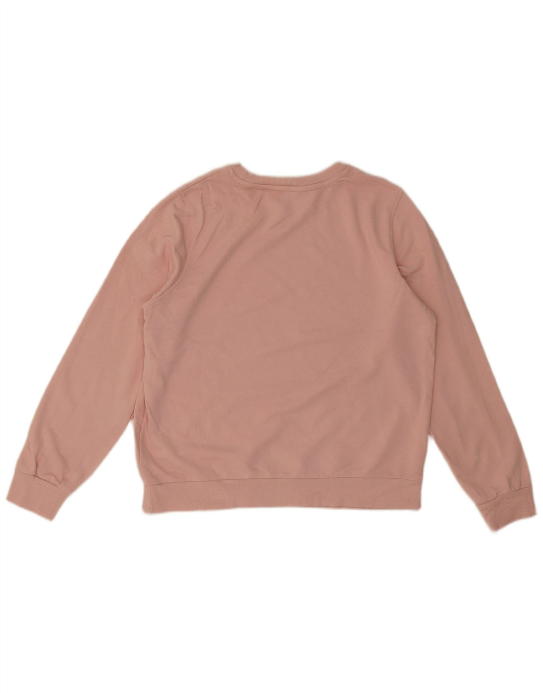 Marks & Spencer Womens Sweatshirt Jumper UK 14 Large Pink Cotton