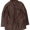 ROUTE 66 Mens Leather Jacket UK 44 2XL Brown Leather Vintage Route 66 and Second-Hand Route 66 from Messina Hembry 