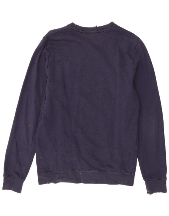 Starter Mens Graphic Sweatshirt Jumper Medium Navy Blue Cotton