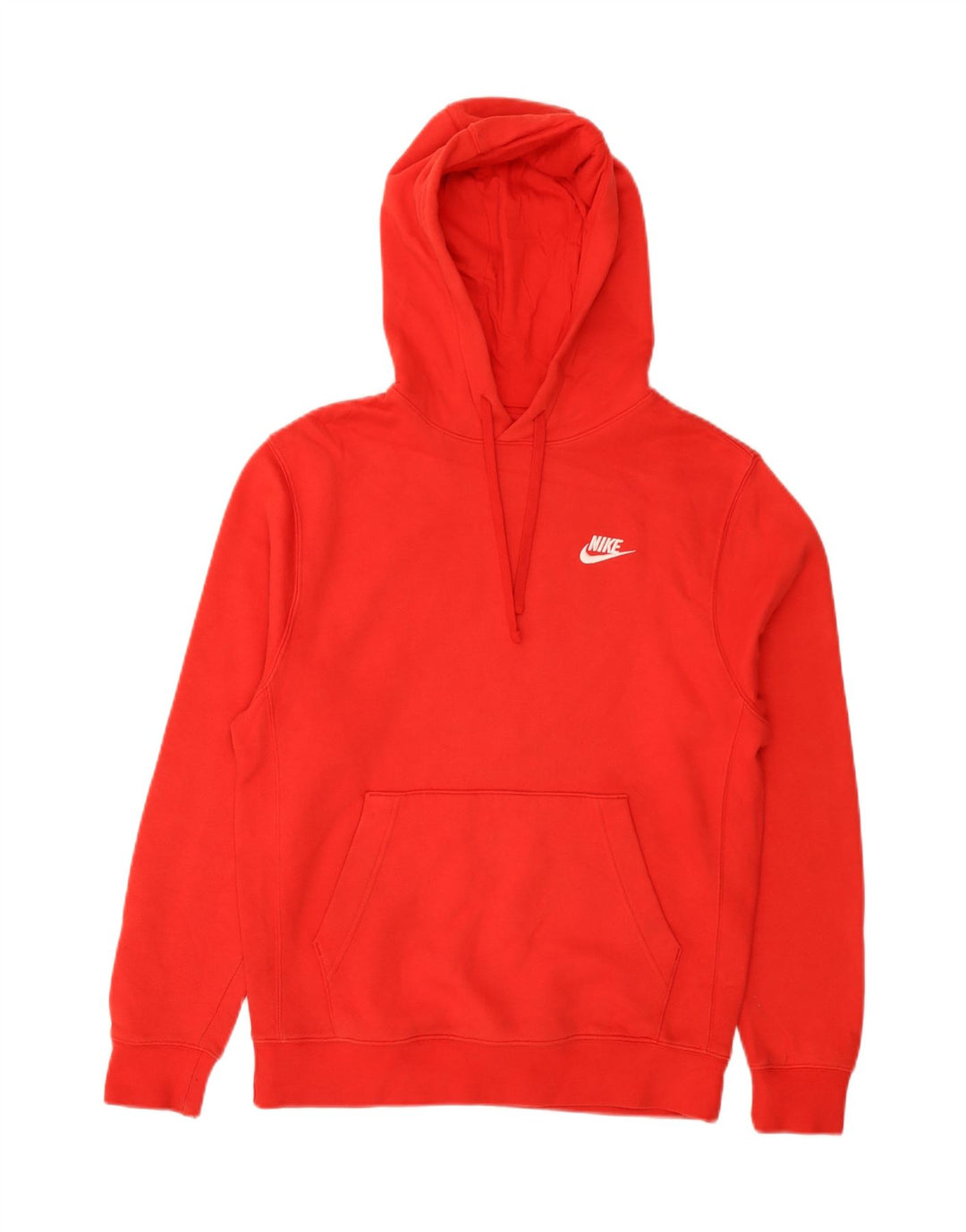Nike Mens Hoodie Jumper Small Red Cotton