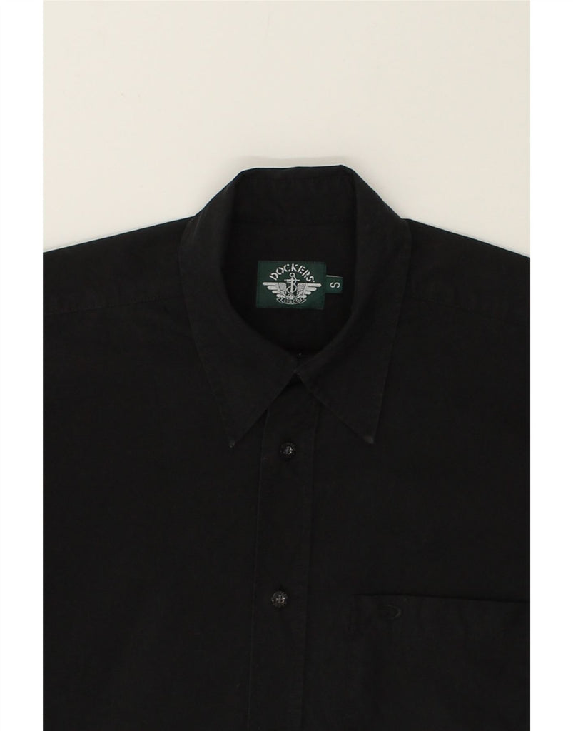 DOCKERS Mens Shirt Small Black Cotton | Vintage Dockers | Thrift | Second-Hand Dockers | Used Clothing | Messina Hembry 