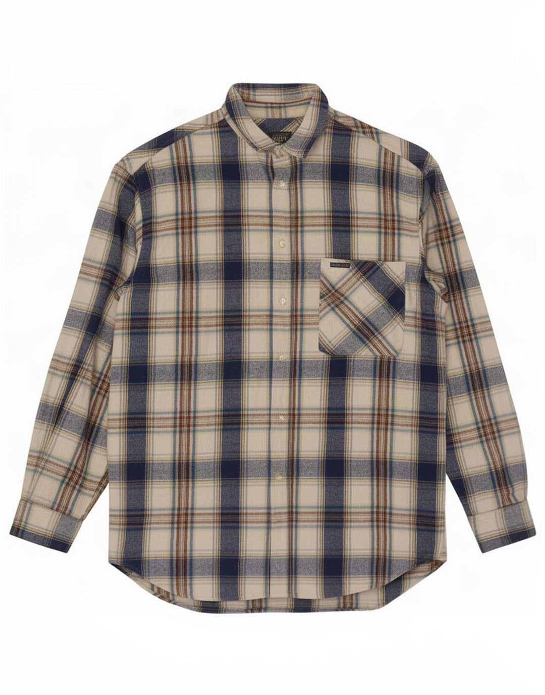 Think Pink Mens Flannel Shirt 2XL Blue Check