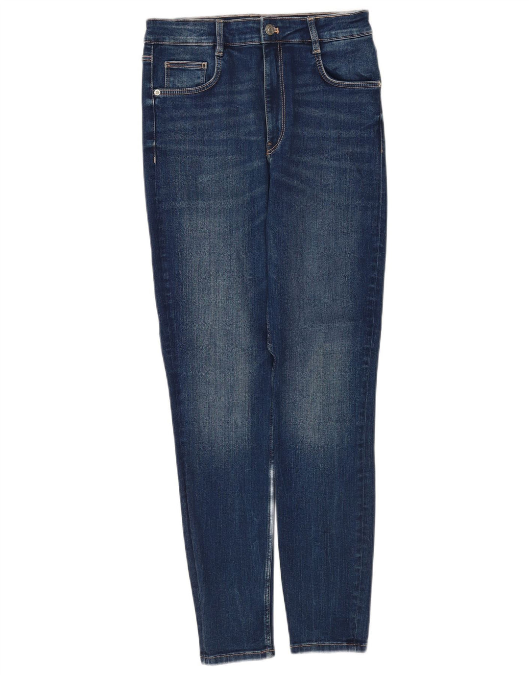 Zara Womens Slim Jeans EU 40 Medium W30 L28 Blue Cotton