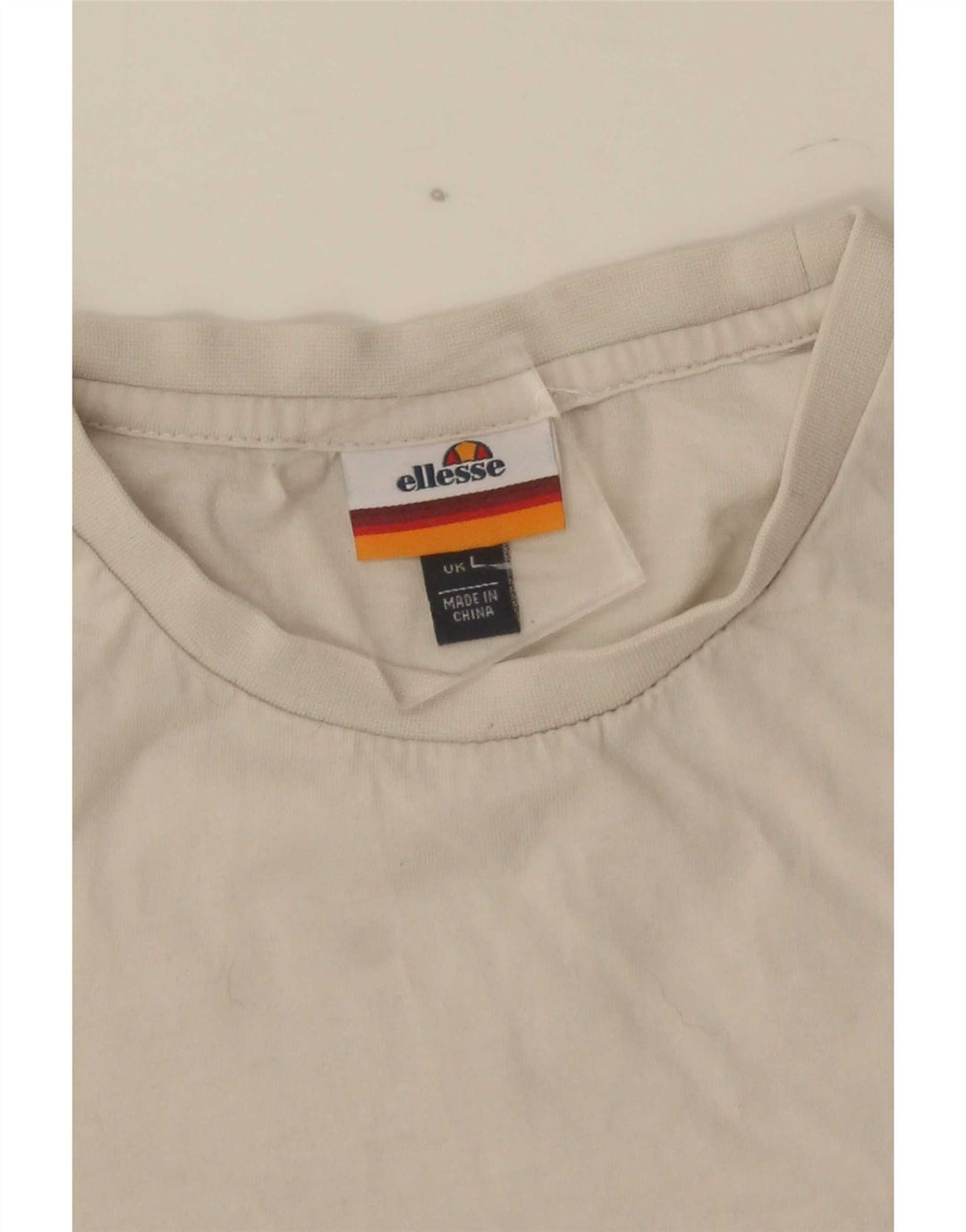 Ellesse Mens Graphic T-Shirt Top Large White