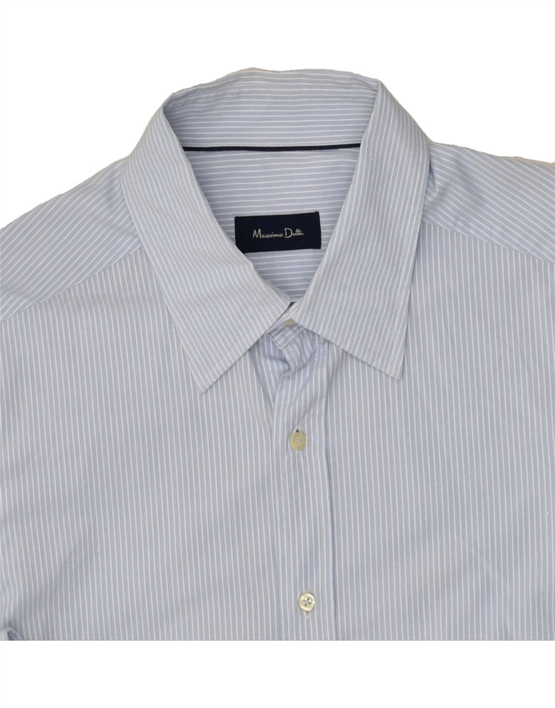 MASSIMO DUTTI Mens Shirt XL Blue Striped | Vintage Massimo Dutti | Thrift | Second-Hand Massimo Dutti | Used Clothing | Messina Hembry 