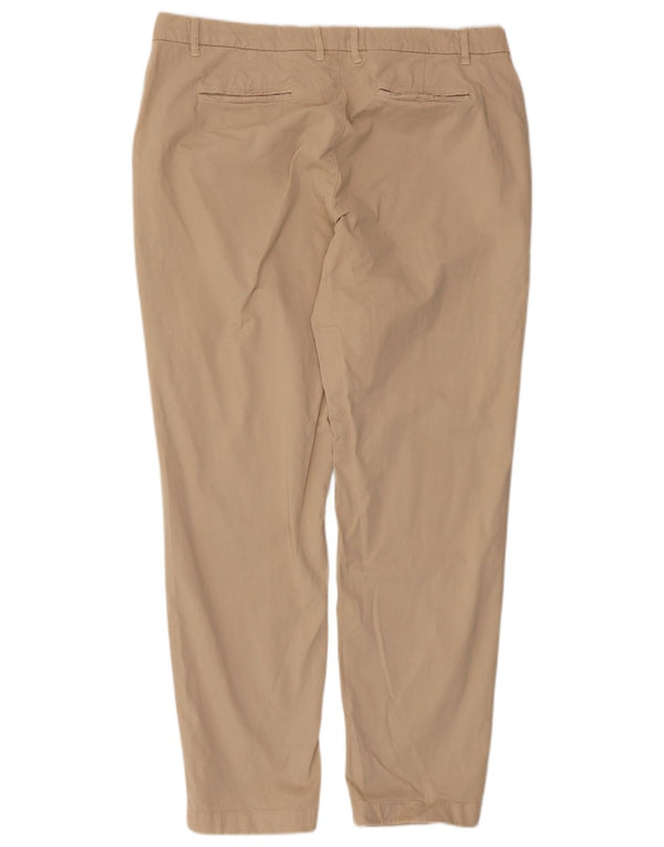 Fat Face Mens Slim Chino Trousers UK 16 Large W36 L29 Beige Cotton