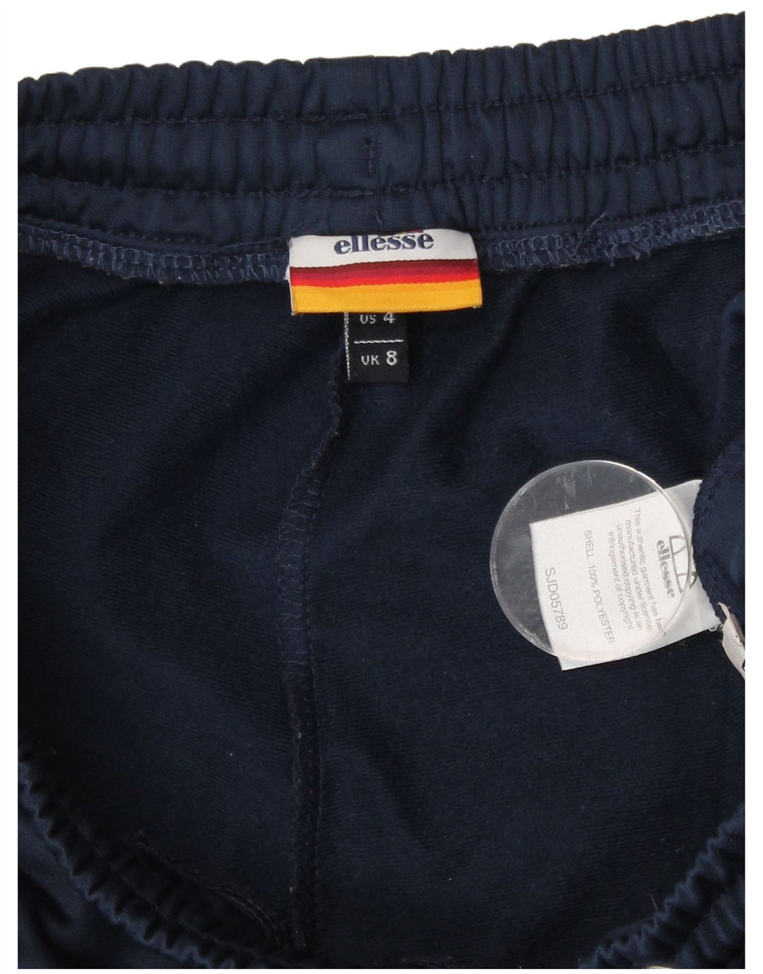 Ellesse Womens Graphic Tracksuit Trousers UK 8 Small Navy Blue Colourblock