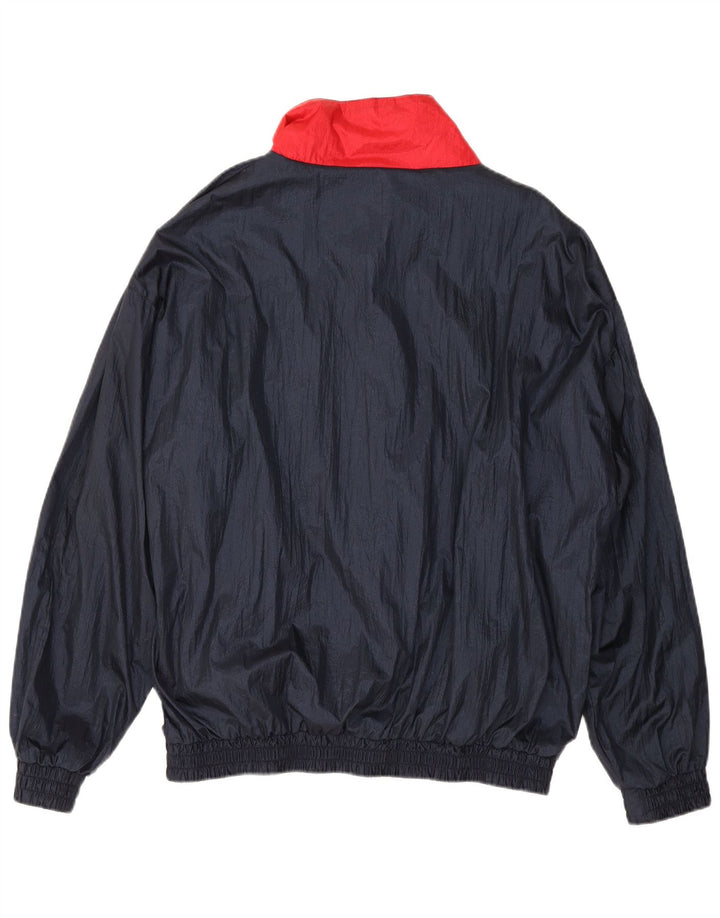 RODEO Mens Tracksuit Top Jacket UK 42 XL Navy Blue Colourblock