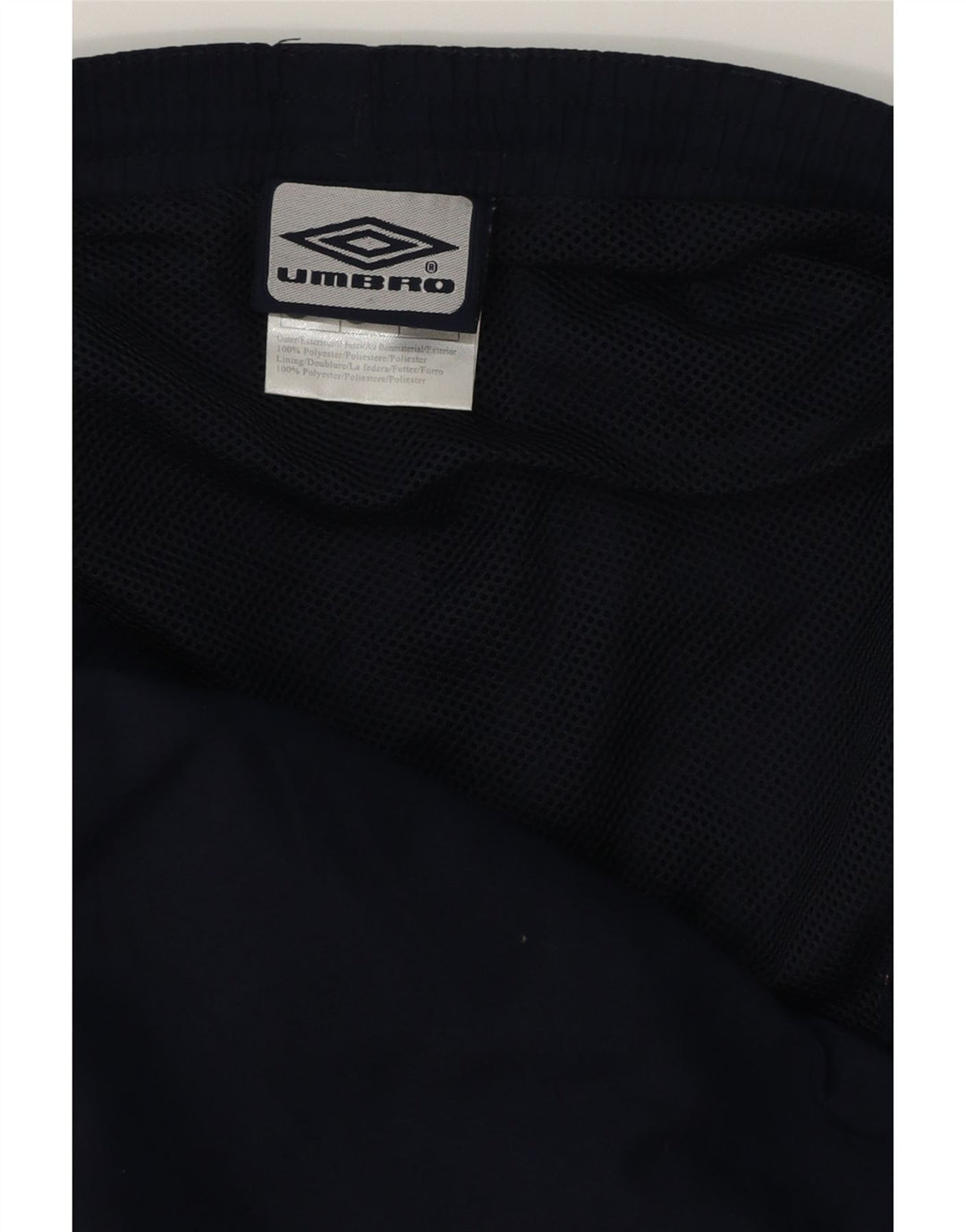 UMBRO Mens Graphic Swimming Shorts Medium  Navy Blue Colourblock Polyester