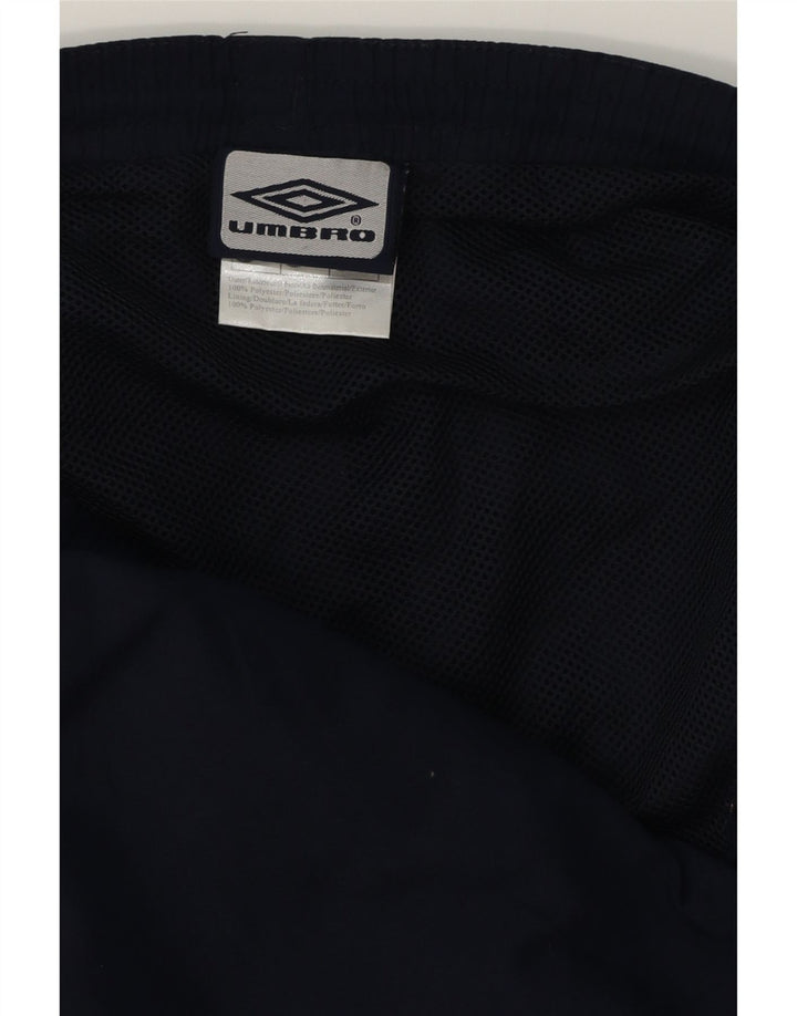 UMBRO Mens Graphic Swimming Shorts Medium  Navy Blue Colourblock Polyester