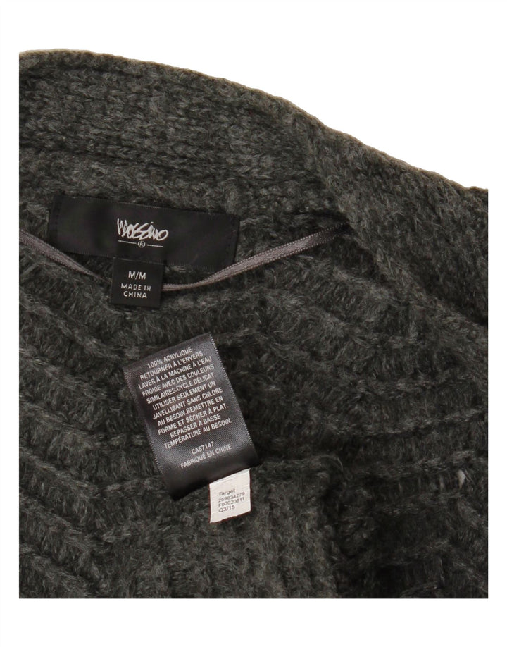 MOSSIMO Womens Open Cardigan Sweater UK 14 Medium Grey Acrylic Vintage Mossimo and Second-Hand Mossimo from Messina Hembry 