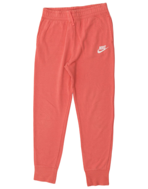 Nike Girls Tracksuit Trousers Joggers 13-14 Years XL Pink Cotton