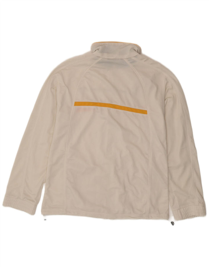 Lotto Mens Tracksuit Top Jacket Medium Off White Sports
