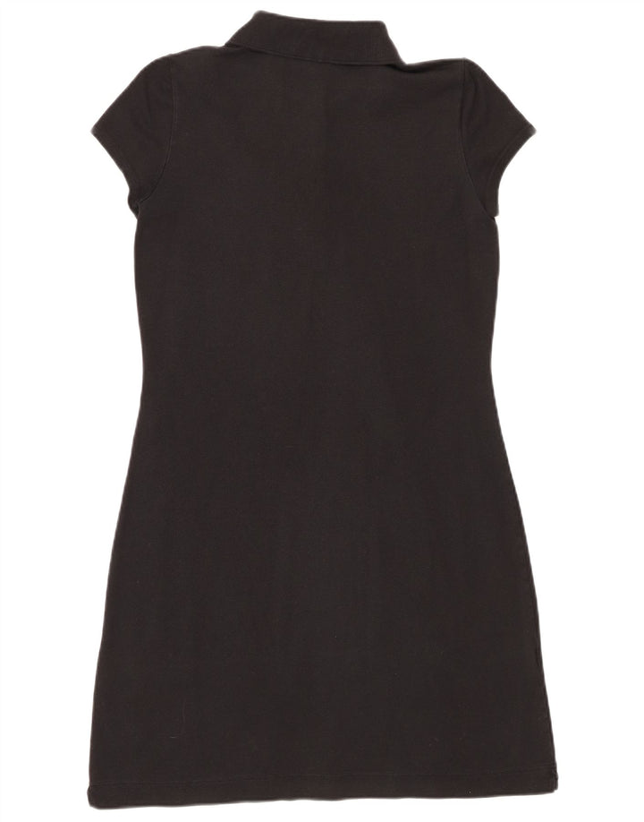 Lacoste Womens Polo Dress Size 42 Large Black Cotton