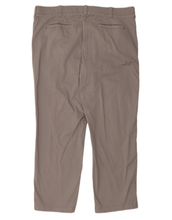 LEE Mens X-treme Comfort Straight Chino Trousers W42 L32 Grey Cotton