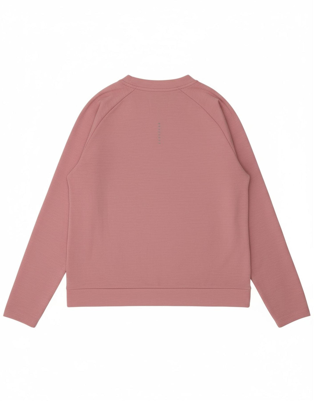 NIKE Womens Top Long Sleeve UK 14 Medium Pink Flecked Polyester