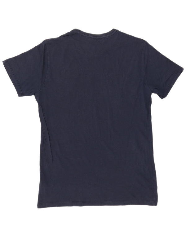 Trussardi Jeans Mens Graphic T-Shirt Top XL Navy Blue Cotton