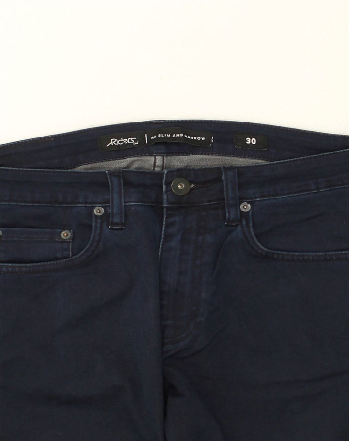 LEE Womens Slim Jeans W30 L33 Navy Blue Cotton | Vintage Lee | Thrift | Second-Hand Lee | Used Clothing | Messina Hembry 