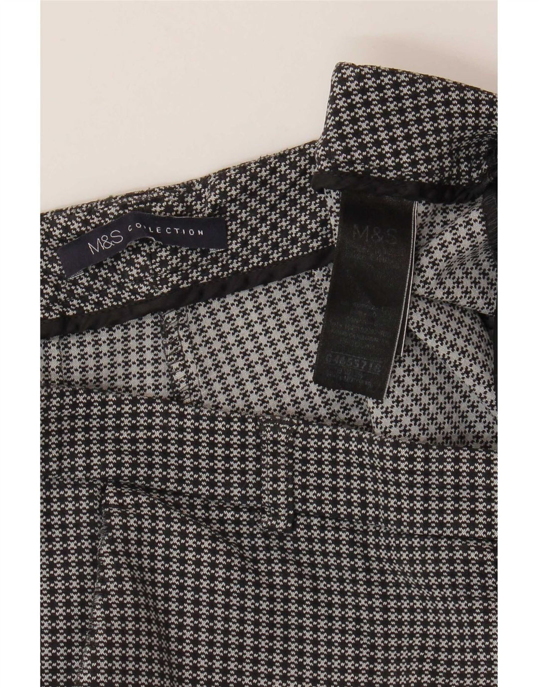 Marks & Spencer Womens Cropped Trousers UK 12 Medium W32 L25 Grey