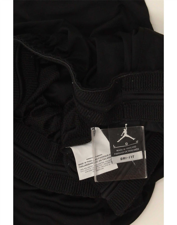 Jordan Mens Dri Fit Sport Shorts Large Black Colourblock Polyester