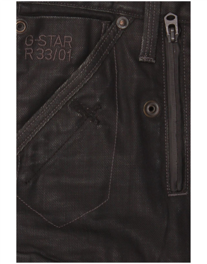 G-Star Mens Slim Cargo Trousers W33 L32 Black Cotton