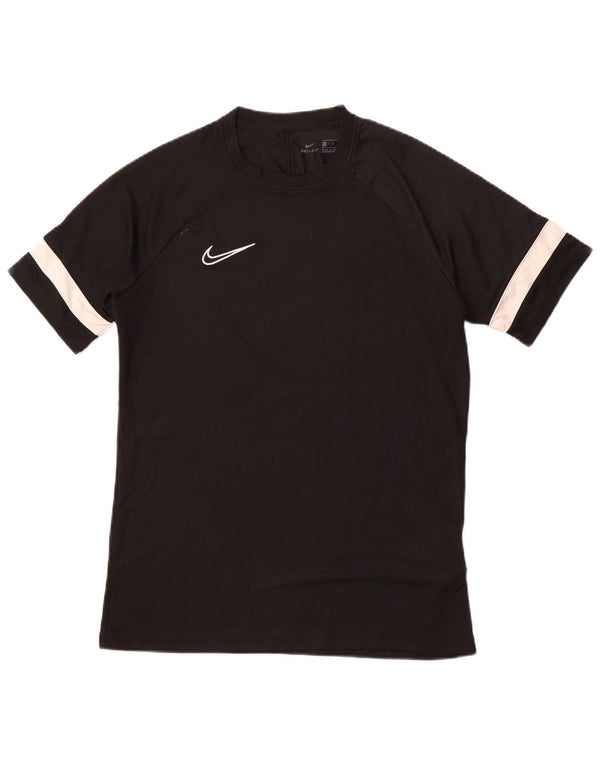 NIKE Mens T-Shirt Top Medium Black Polyester Sports