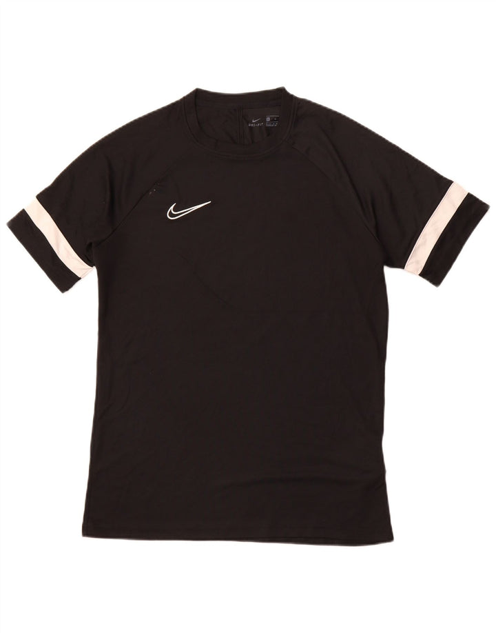 NIKE Mens T-Shirt Top Medium Black Polyester Sports