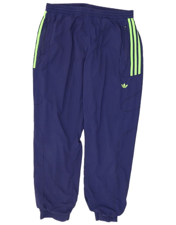 ADIDAS Mens Tracksuit Trousers Joggers XL  Navy Blue Nylon