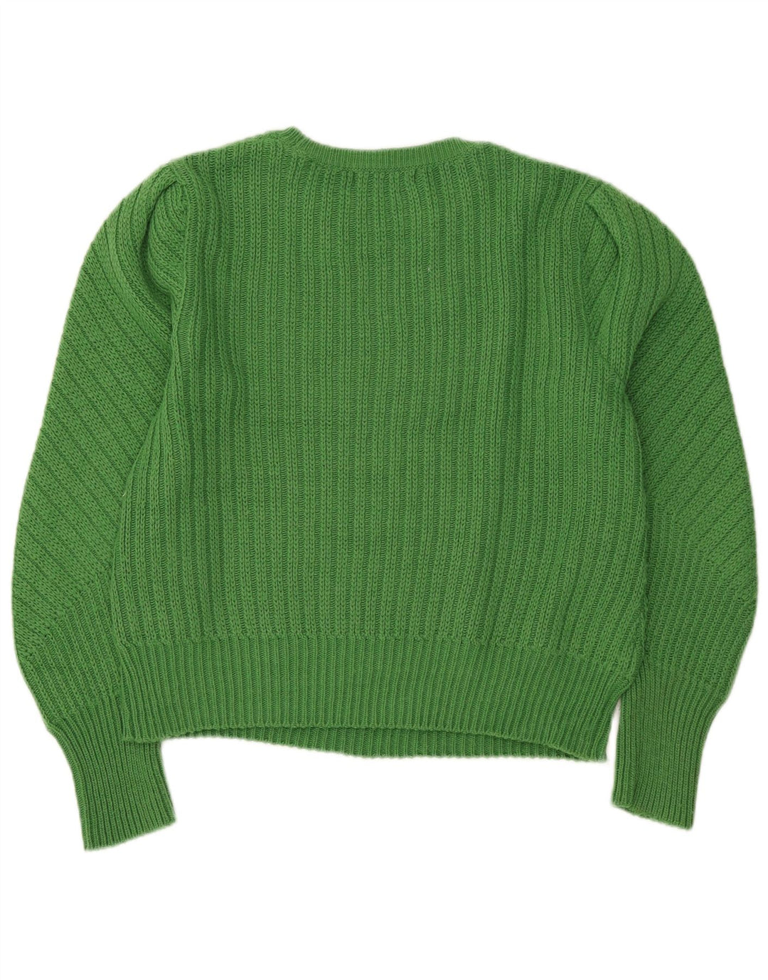 Marks & Spencer Womens Boat Neck Jumper Sweater UK 12 Medium Green