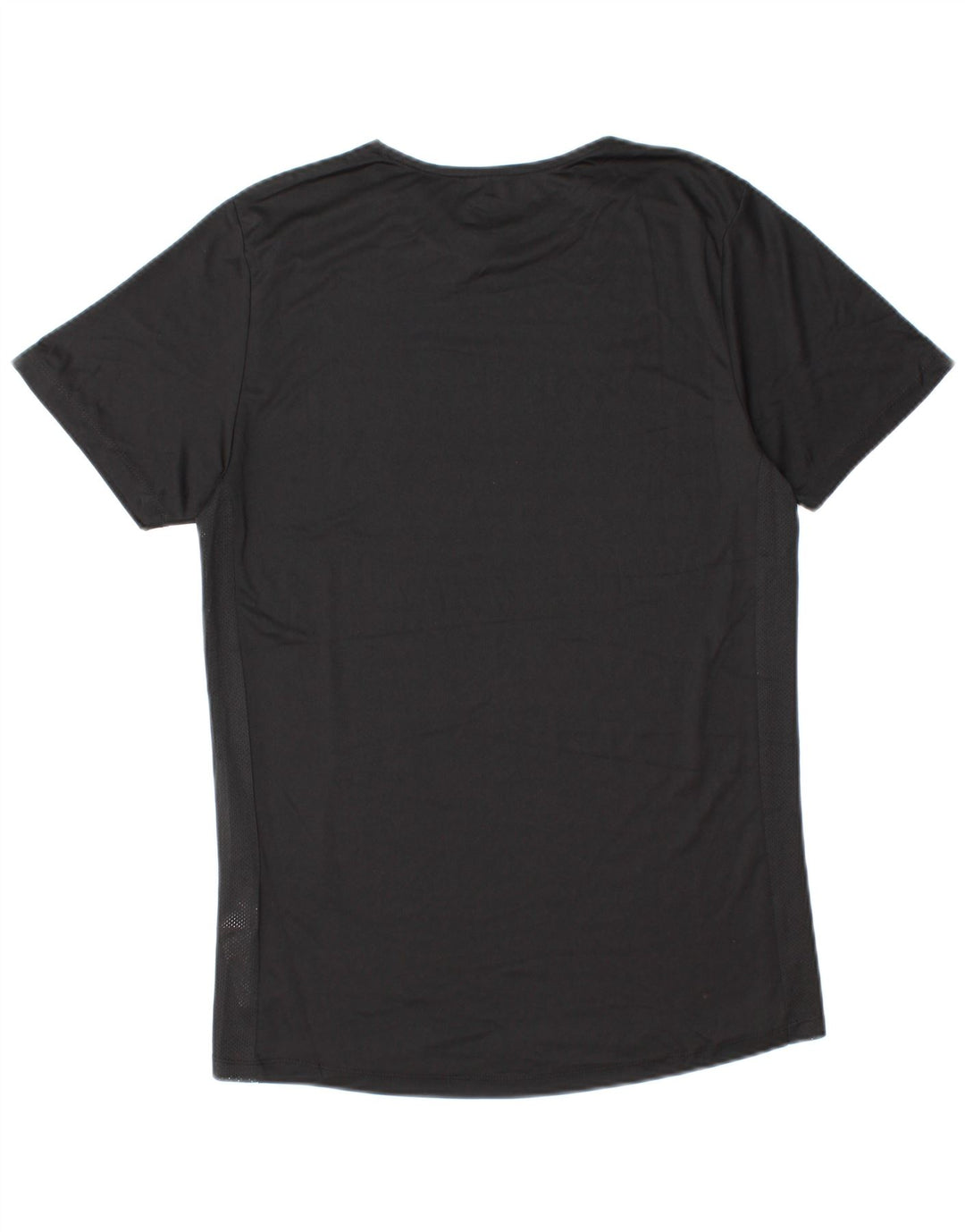 Umbro Mens T-Shirt Top Small Black Striped Polyester