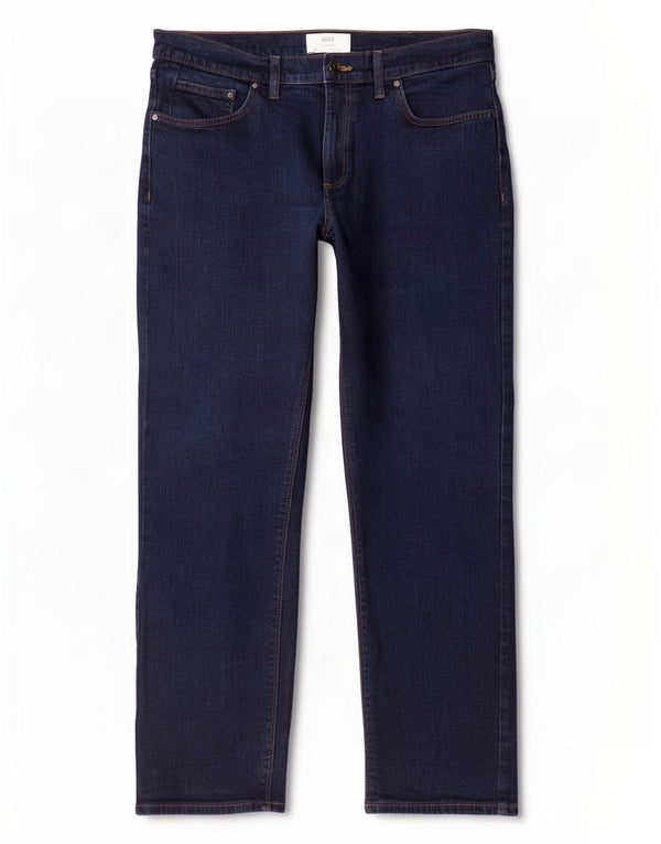 Marks & Spencer Mens Straight Jeans W36 L29 Navy Blue Cotton