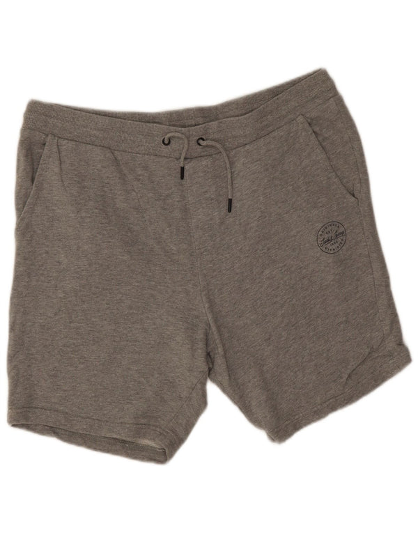 Jack & Jones Mens Sport Shorts 2XL  Grey Flecked Cotton
