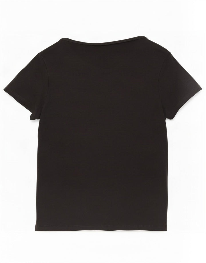 Levi's Womens T-Shirt Top UK 14 Large Black Cotton