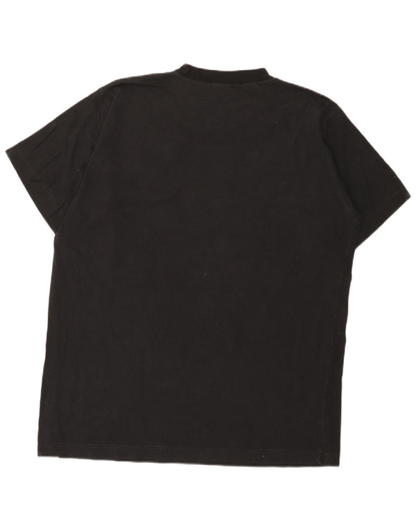 Puma Mens Graphic T-Shirt Top Large Black Cotton