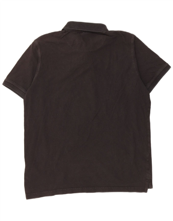 Pierre Cardin Mens Regular Fit Polo Shirt Medium Black Cotton