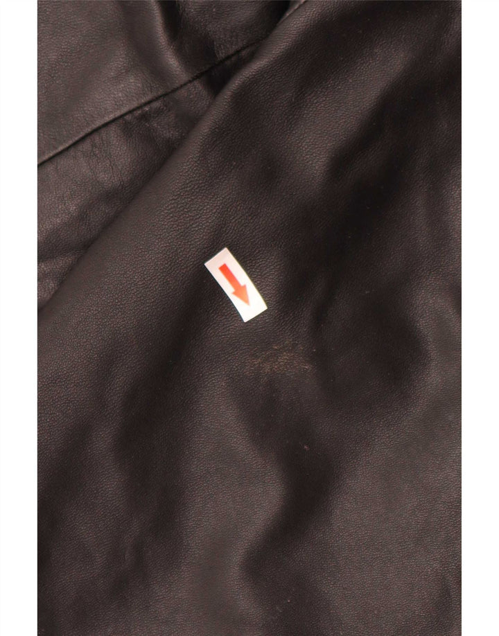 Vintage Mens Leather Jacket UK 40 Large Black