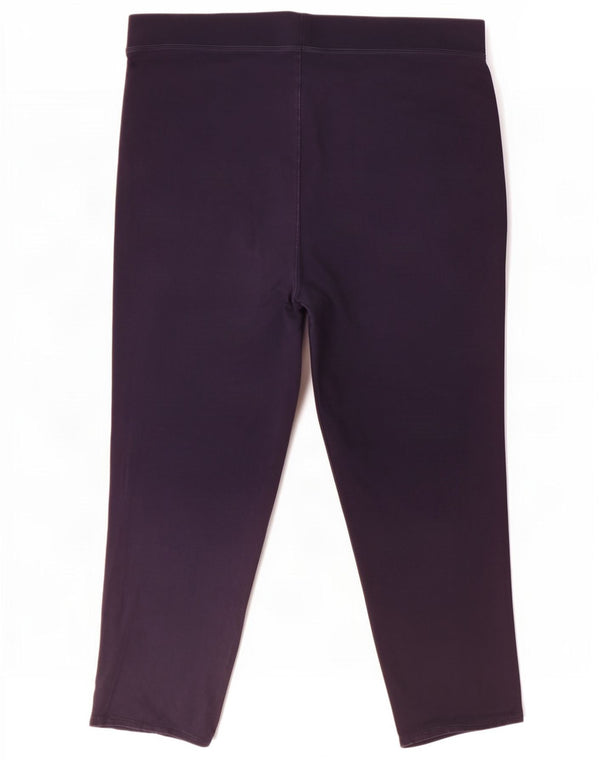 Marks & Spencer Womens Tracksuit Trousers UK 24 4XL Navy Blue Cotton